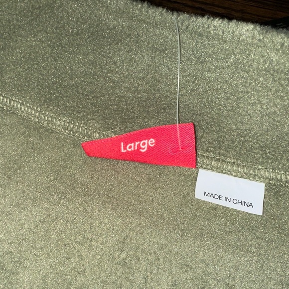 SUPREME (FW21) Polartec Half Zip Pullover Box Logo Fleece Jacket Olive Green NWT - Picture 4 of 7